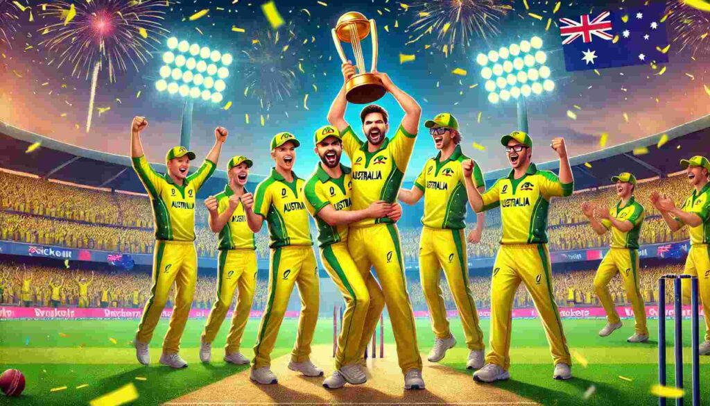 How many ICC trophies have been won by Australia
